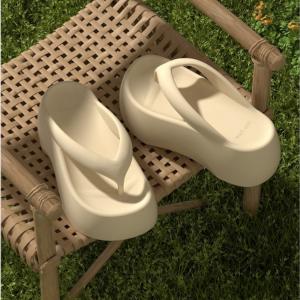 Quality EVA Flip Flops for Women with Height-increased Soft Sole Slippers for Home Outdoor Comfortable Sandals