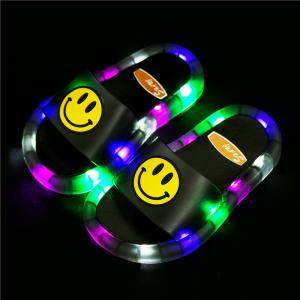 Yesteem Children LED Light up Slippers Baby Bathroom Comfortable Slippers Girls Boys Lovely Smile Home Indoor Glowing Shoes