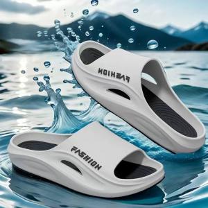 Yesteem Men's Summer Sport Slippers Comfortable Open-Toe Design Anti-Slippery PVC Lining Cushioning EVA Outsole Material Style Soft