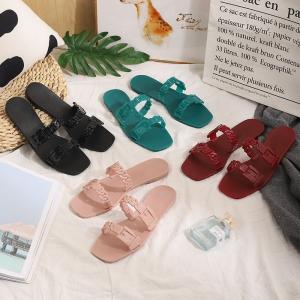 Yesteem Sporty Double belt Jelly Slippers for All Seasons Lightweight and Breathable Trendy Outdoor Sandals-for Spring Summer Winter