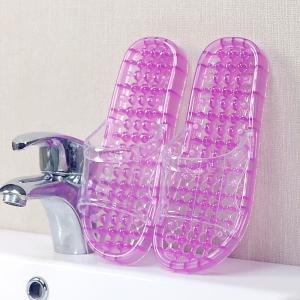 Yesteem Women's Crystal Slippers with Massage Beads Transparent Fashion Home Indoor Bath Non-Slip Sandals for Summer Wear